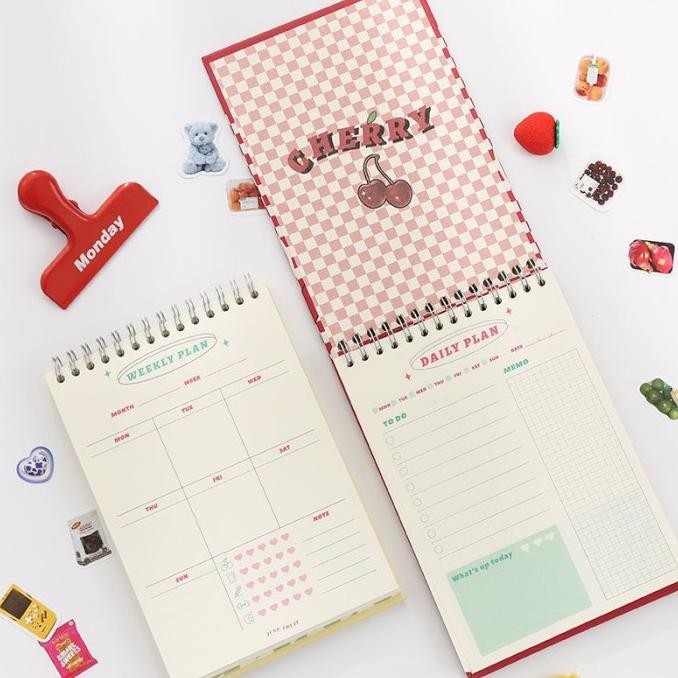 

COLORFUL WEEKLY DAILY PLANNER AGENDA JOURNALLING KOREAN STYLE BUKU 03