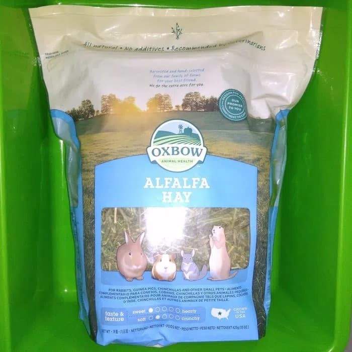 Rumput Hay/Oxbow Animal Health Alfafa Hay 425Gr/Rumput Hay