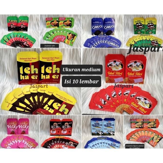 

((((()paling dicari] AMPLOP LEBARAN IDUL FITRI SNACK UNIK KEKINIAN 1 PACK ISI 10