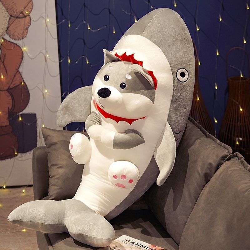 Mainan Plush Anjing Hiu Boneka Tidur Hewan Isi