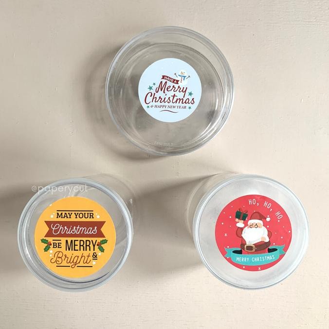 

cusss order] Sticker Natal Toples Cookies Ukuran 6 cm