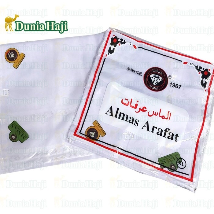 Sorban Sorban Almas Arafat Putih Polos Persegi Surban Semagh Imamah Shawl halus arab panjang