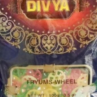 

paling diminati] Kerupuk india FRYUMS WHEEL DIVYA 100G / Cemilan Renyah