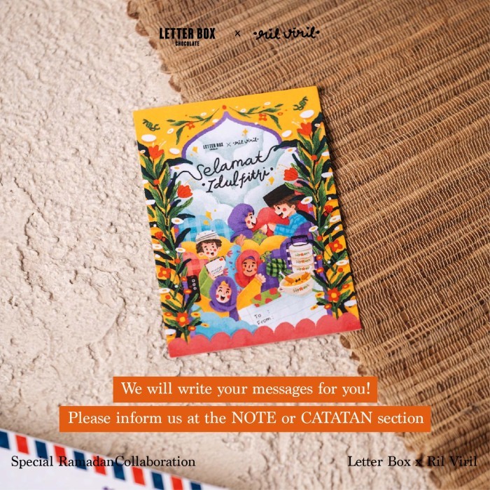 

Lebaran Hampers Kue Kering & Coklat 6Box- Letter Box - Ramadan #Gratisongkir #Sale #Discount