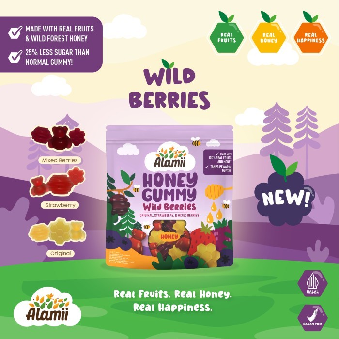 

Alamii Honey Gummy - Box Of 10 X 40G (Wild Berries) #Gratisongkir #Sale #Discount