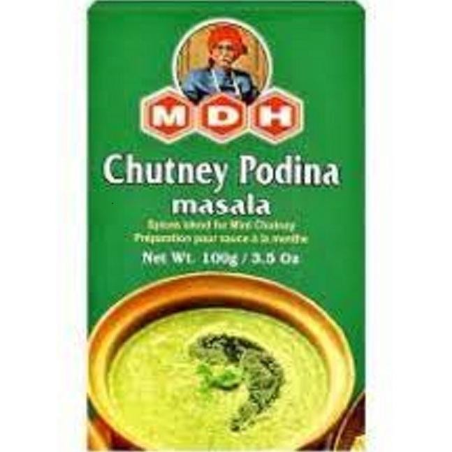

.........] CHUTNEY PODINA MASALA POWDER MDH 100G / Campuran Rempah Mint Chutney