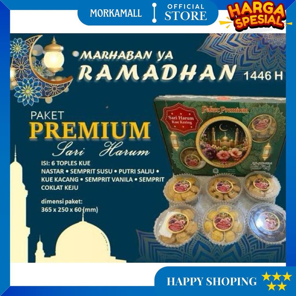 

Sari Harum Premium - Paket Kue Kering - Grosir Kue Lebaran D Best Seller