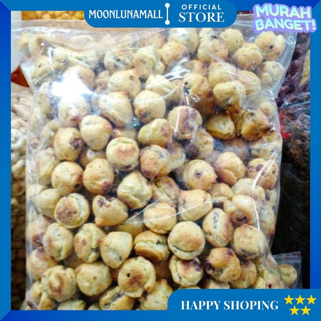 

Kue Soes Coklat 1Kg (1.000Gr) /Sus Kering /Kue Coklat Sus Lumer D Termurah