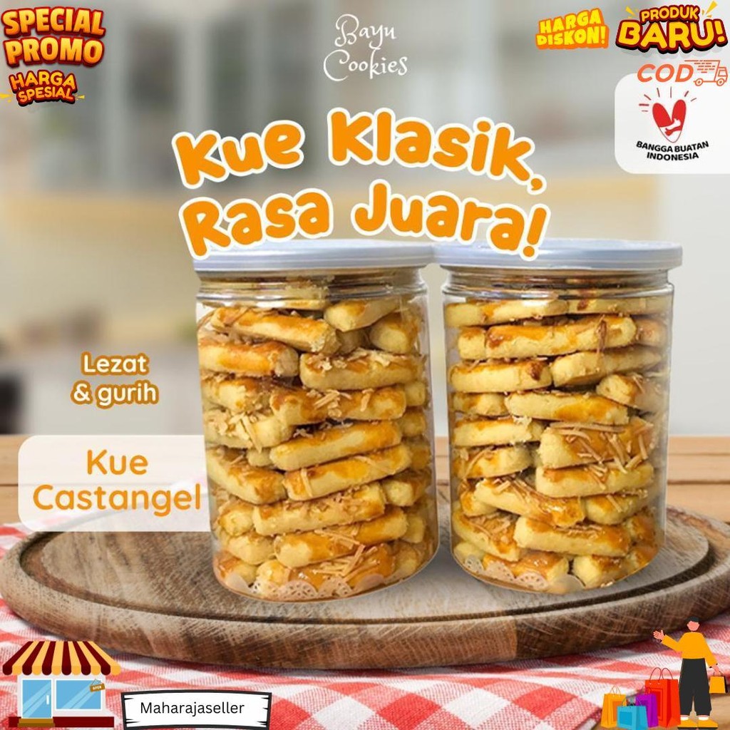 

Kue Kering Castengel 600Ml - Kue Kastengel Keju Kue Lebaran Pop Can Cemilan Keluarga Homemade By Bayu Cookies D Gratis Ongkir