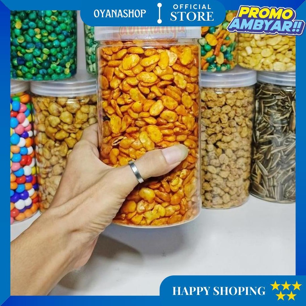 

Cemilan Kacang - Kue Kering - Kue Lebaran Kemasan Toples 1 Liter D Best Seller