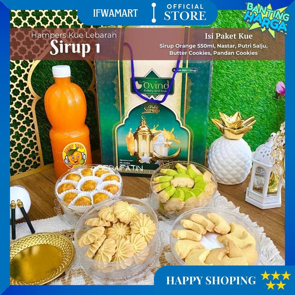 

Paket Bellerosa Kue Kering Plus Sirup / Paket Sirup Lebaran Edisi Masjid Eid Mubarak Silaturahmi 2025 D Best Seller