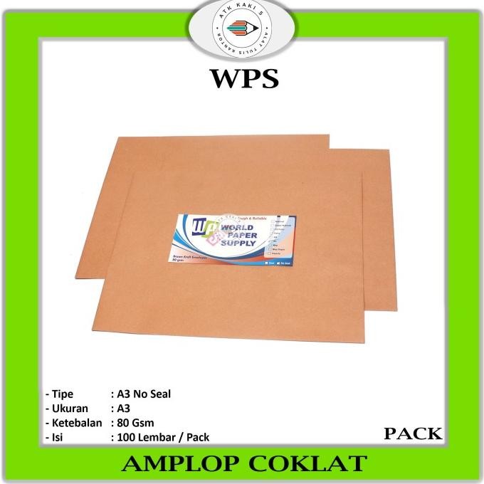 

Sale Khusus Gosend!!! Amplop Coklat Ukuran A3 Wps ( 33 X 42,5 Cm )