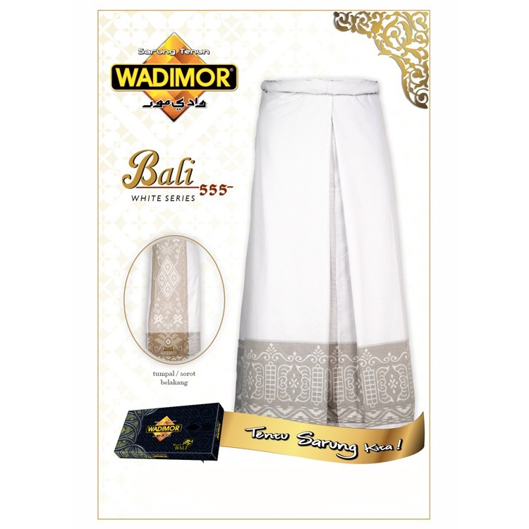 Wadimor Sarung Tenun Bali 555 Putih