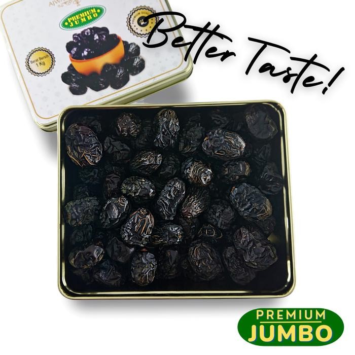 

Kurma Ajwa Madina 1 Kg JUMBO Kaleng kurma ajwa Food Snack Makanan kurma Cemilan Kering Cemilan