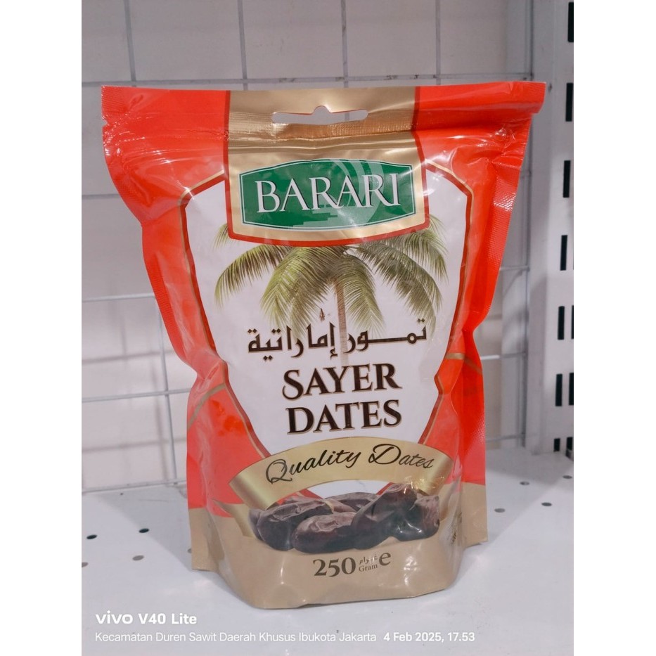 

BARARI Sayer Pouch Kurma Emirat Premium Dates High Quality Tekstur Lembut dan Manis ( CARTONAN )
