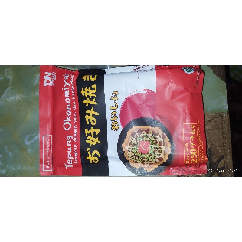 

Tepung Okonomiyaki Dnfood 250g HALAL lengkap dg saus dan katsuobushi