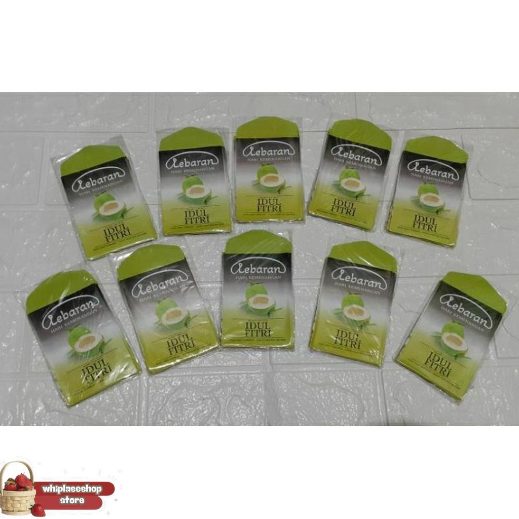 

100 Lembar Amplop Lebaran Snack Medium 6-8.5Cm Spesial Marjan Murah