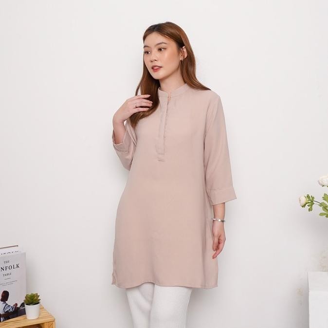 Basic Tunik Premium Wanita B11940 / Tunik Midi Polos Wanita