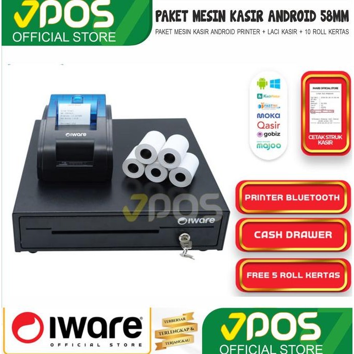 

Paket Mesin Kasir Android Thermal Bluetooth
