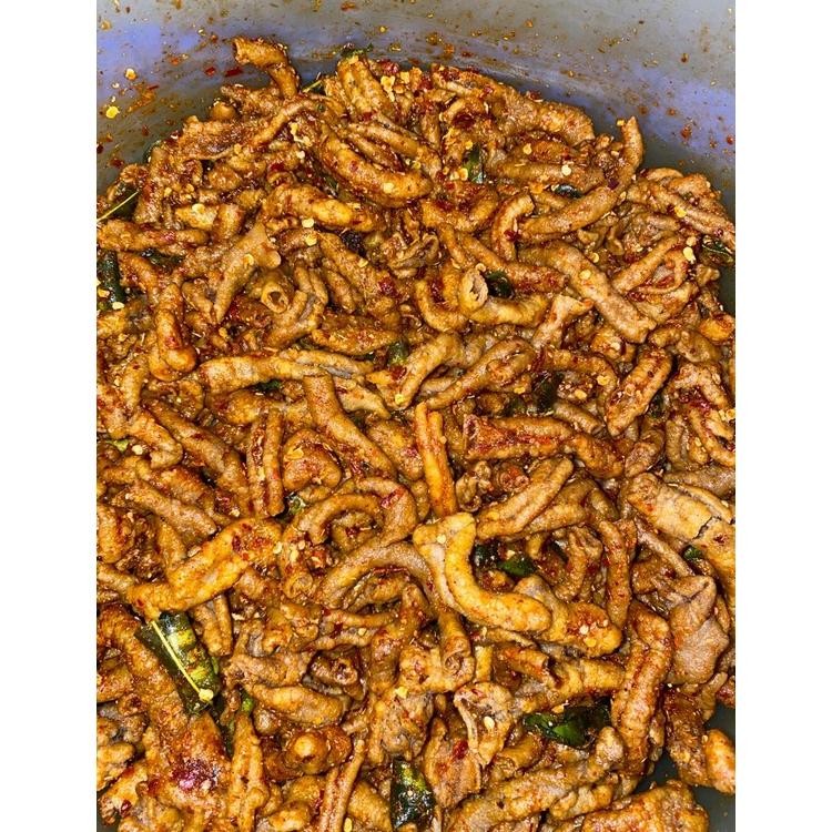 

USUS AYAM KRISPI PEDAS DAUN JERUK 1/2 kg