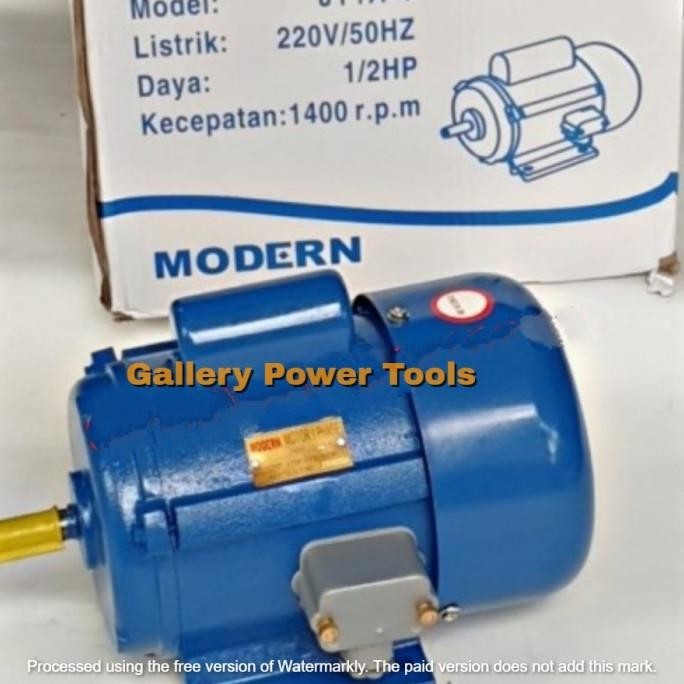 Dinamo Penggerak Electro Motor Modern 1/2HP Listrik 0,5 Hp Original