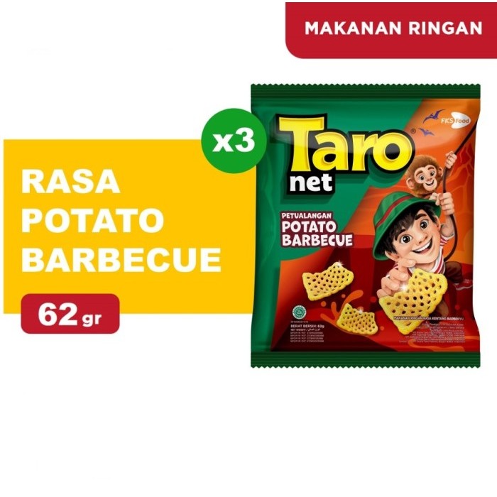 

Taro Net Family Pack Paket Isi 3 - Potato Barbecue