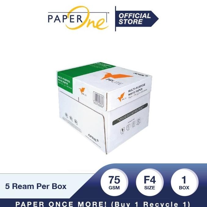

PP Lite Kertas F4 75gr Copier 1 Box (2500 lembar) Kertas HVS B2B
