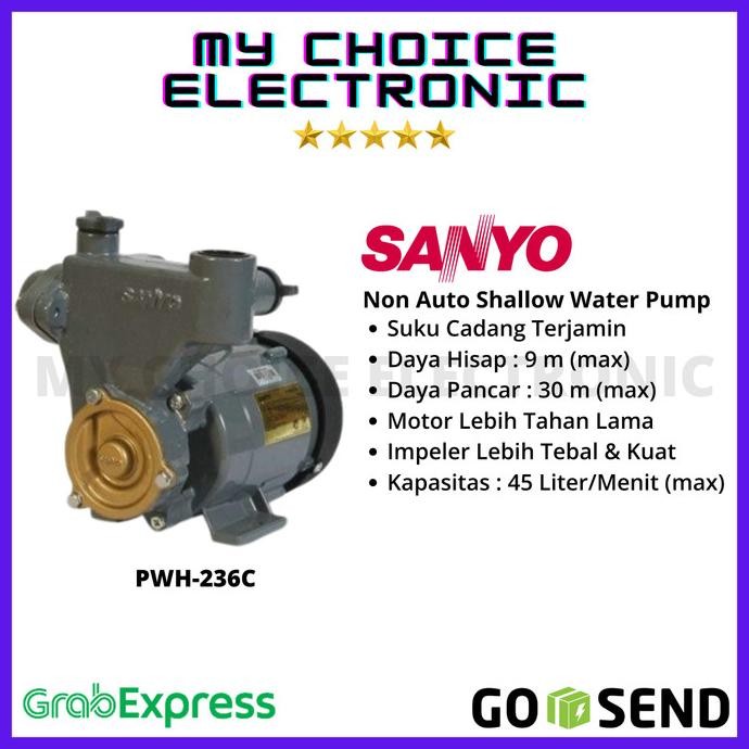 SANYO Pompa PWH-236C / PWH-236 C / PW-H236C (NON AUTO)