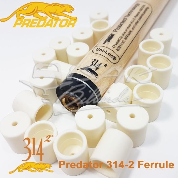 Predator 314-2 Ferrule - Cue Shaft Fiber Stick Billiard Biliar Stik Original Dan Terlaris