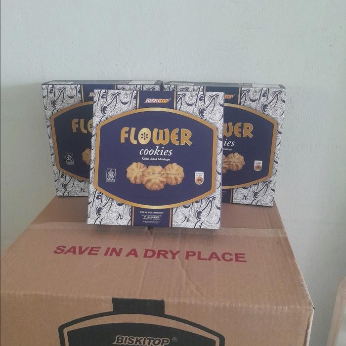 

flowers coookies roti berat bersih 120gram exp 2026 dapat 12 pak