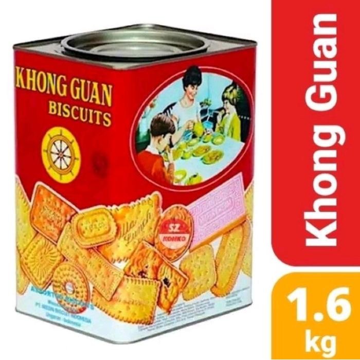 

biskuit khonguan merah 1600 gram Makanan Cemilan