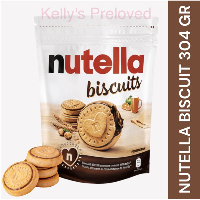 

NUTELLA BISCUITS POUCH 304 GRAM ISI 22 PCS BISKUIT PRODUCT OF ITALY