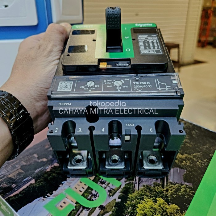 MCCB SCHNEIDER NSX250F 3P 250A - 200A (36KA) NSX 250F NEW GENERATION