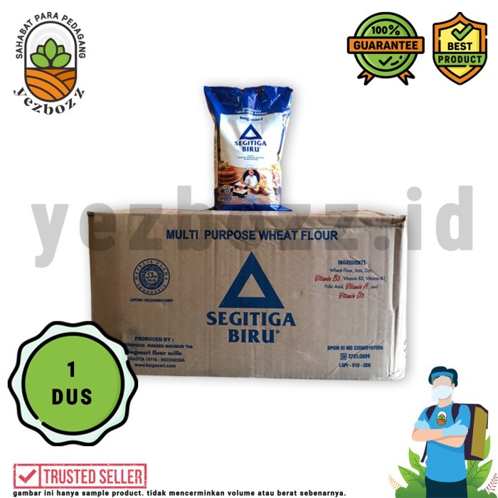 

1 ctn 12 Pcs Tepung Terigu Segitiga Biru Premium 1 kg