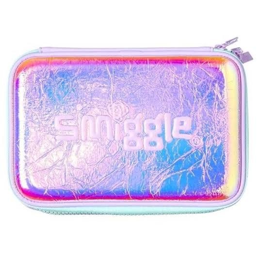 

\"\"\"\] SMIGGLE TWINZIP PENCIL CASE HARDTOP METALIC DOUBLE ZIPPER KOTAK PENSIL