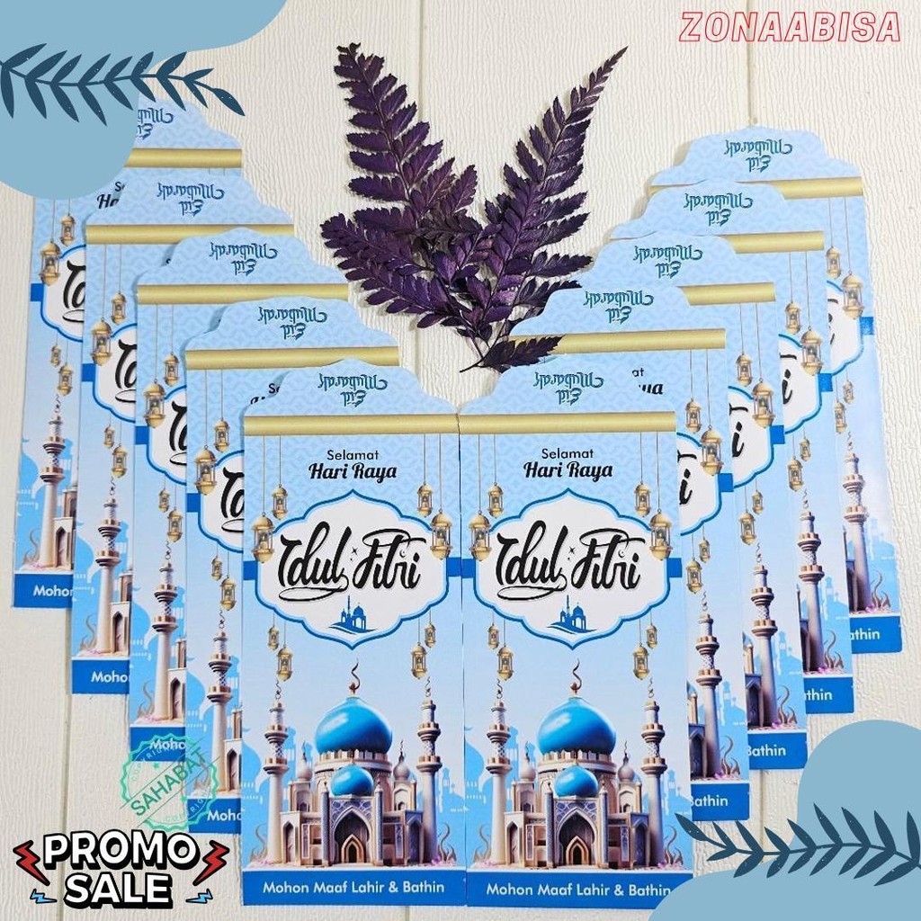 

100 Pcs Amplop Lebaran Idul Fitri Motif Masjid Ukuran Besar / Amplop Masjid Terbaru 2025 Flash Sale! Diskon Hingga 70%