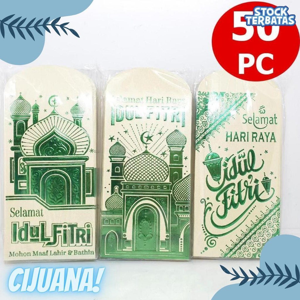 

Angpao Idul Fitri Lebaran Isi 50 Mewah 17 Cm Bulk Murah Amplop Uang Putih Embos Emas Mengkilap Diskon Setengah Harga