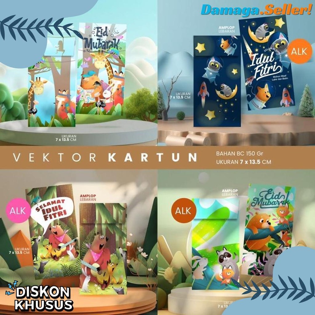 

Amplop Lebaran Premium (Isi 100Pcs) | Bahan 150 Gsm | Isi 4 Desain (Sesuai Tema) Diskon
