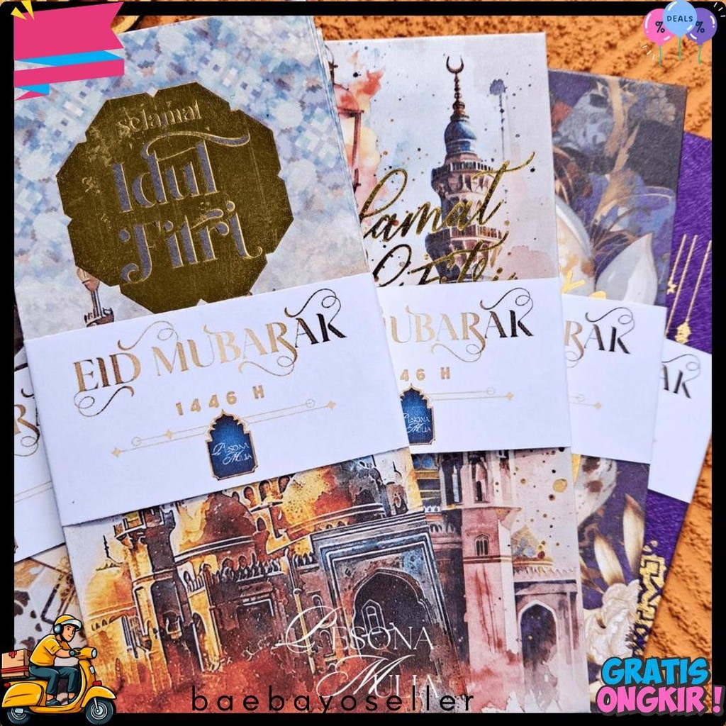 

[Limited] Exclusive Amplop Lebaran Super Mewah Platinum 10 Lembar Emboss Premium Angpau Thr Diskon