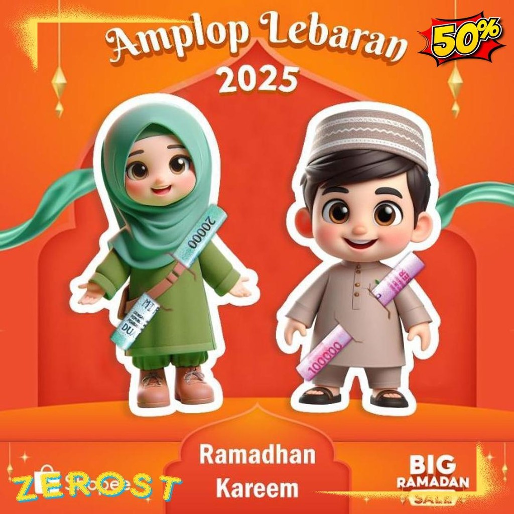 

10 Pack Amplop Lebaran Amplop Karakter Angpao Thr Amplop Surprise Lebaran 2025 Diskon Setengah Harga