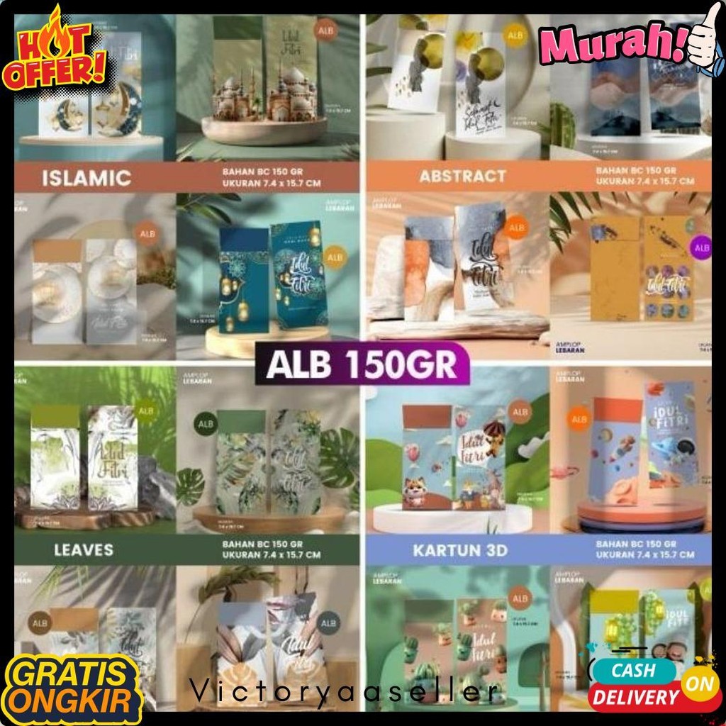

Amplop Lebaran Premium | Amplop Lebaran Aster 150Gsm | Isi 100Pcs 4Motif (Sesuai Tema) | Amplop Lebaran Kekinian Flash Sale! Diskon Hingga 70%