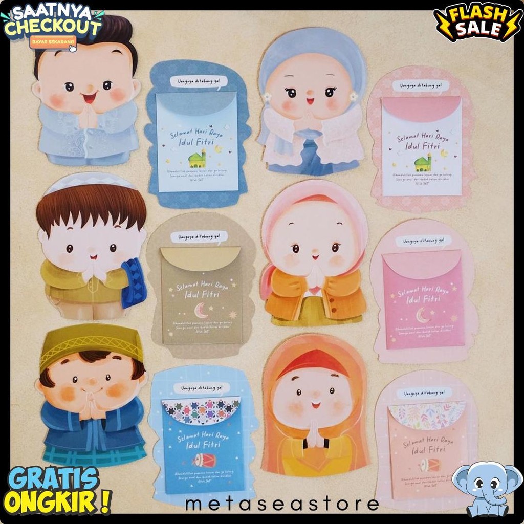 

Amplop Lebaran Angpao Idul Fitri Lucu Ready Stock Diskon Setengah Harga