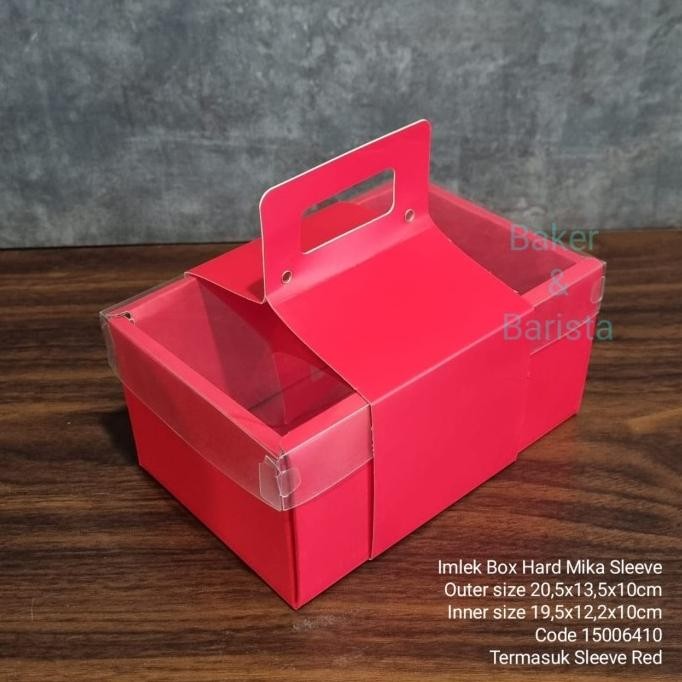 >*>*>*>*] Imlek Box Hard Mika Sleeve Box cookies box kue Lapis Hampers cny imlek