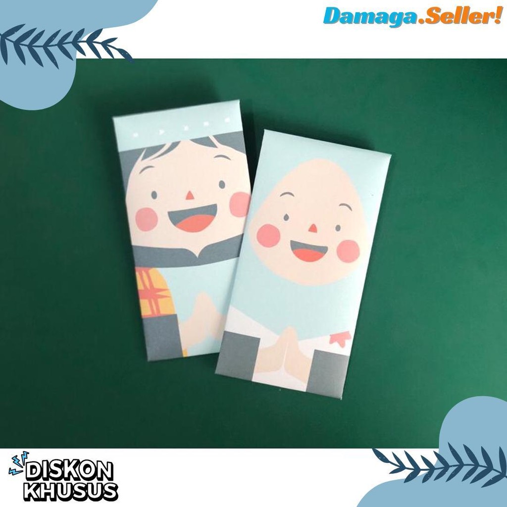 

6 Pcs Amplop Lebaran Idul Fitri Lucu / Amplop Thr Lebaran Karakter Anak Ready Stock Diskon