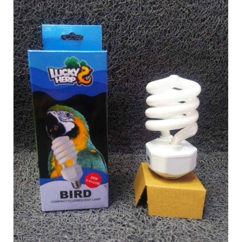 Lucky Herp Bird Lamp 24% UVB 20w - Lampu Burung