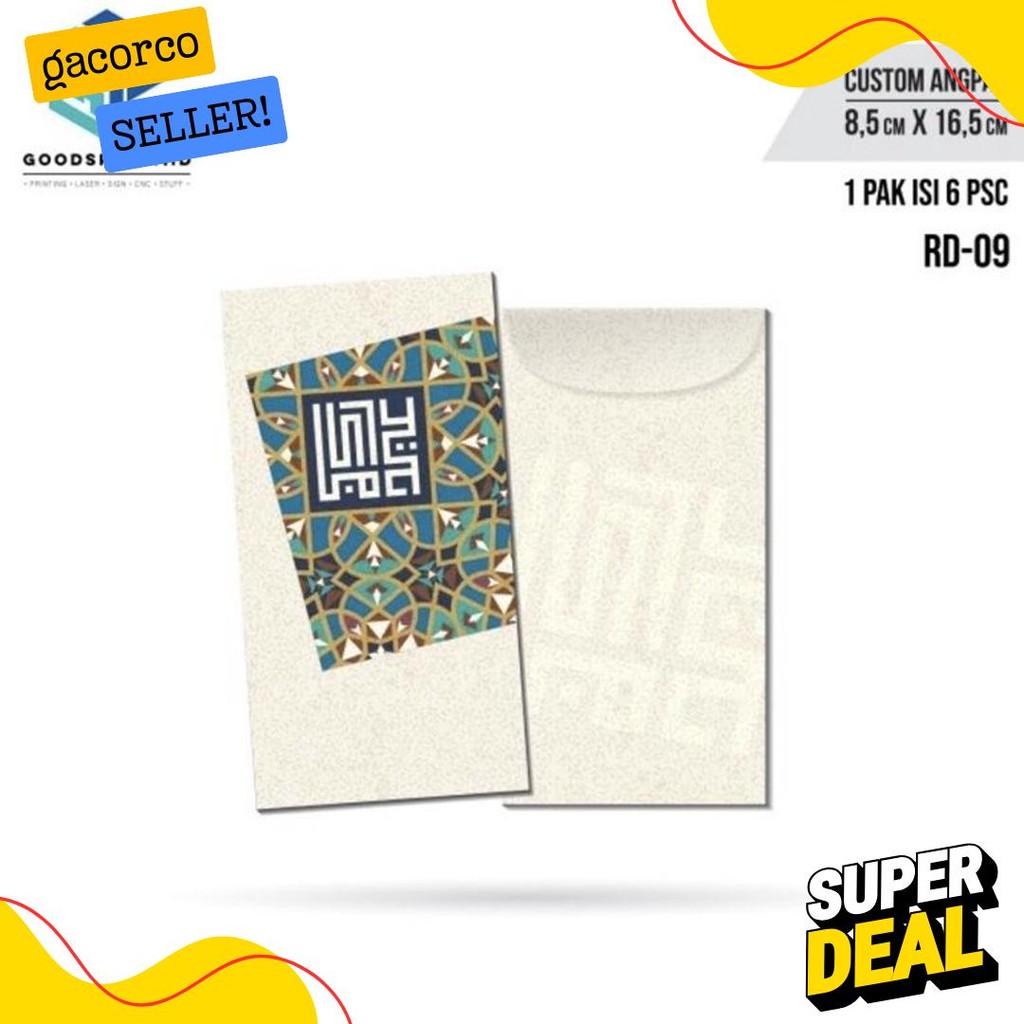

Amplop Thr Lebaran / Amplop Lebaran Idul Fitri Isi 6 Pcs / Amplop Ukuran 16X8 Cm Terlengkap Dan Termurah