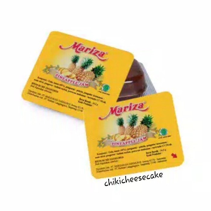 

MARIZA PINEAPPLE JAM PORTION PACK 100 PCS SELAI NANAS