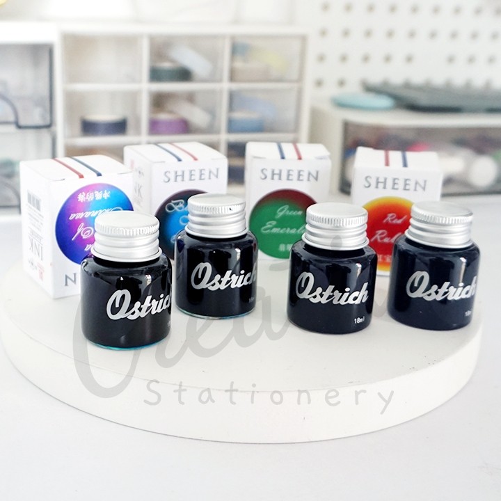 

Otrich Heen Fountain In Vintage Metallic Color 18 Ml Tinta Aligrafi