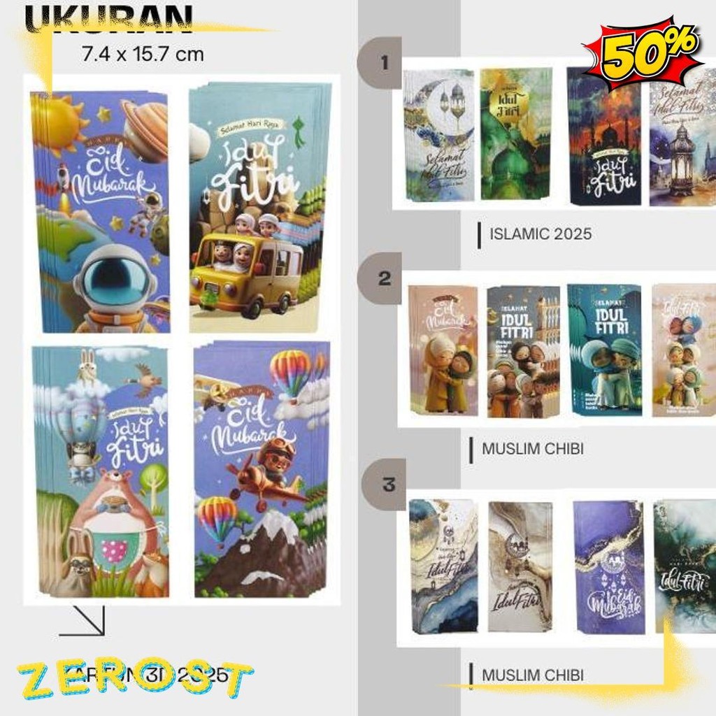 

Amplop Lebaran 2025 Unik Aesthetic Glosir 1 Pack ( Isi 40 Pcs ) Siap Pakai, Amplop Idul Fitri Ukuran Jumbo Diskon Setengah Harga