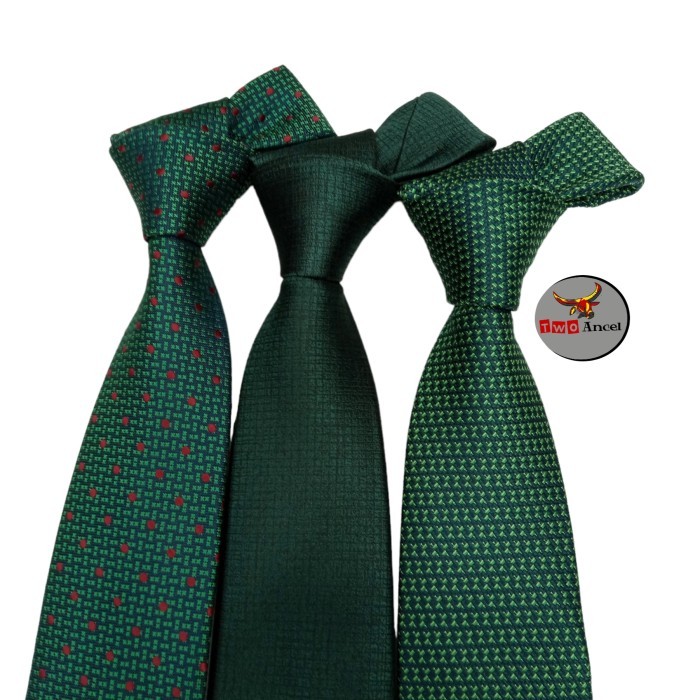 dasi hijau botol pria dasi hijau tua dasi pria motif mewah berkualitas